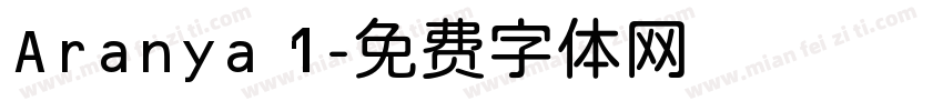 Aranya 1字体转换